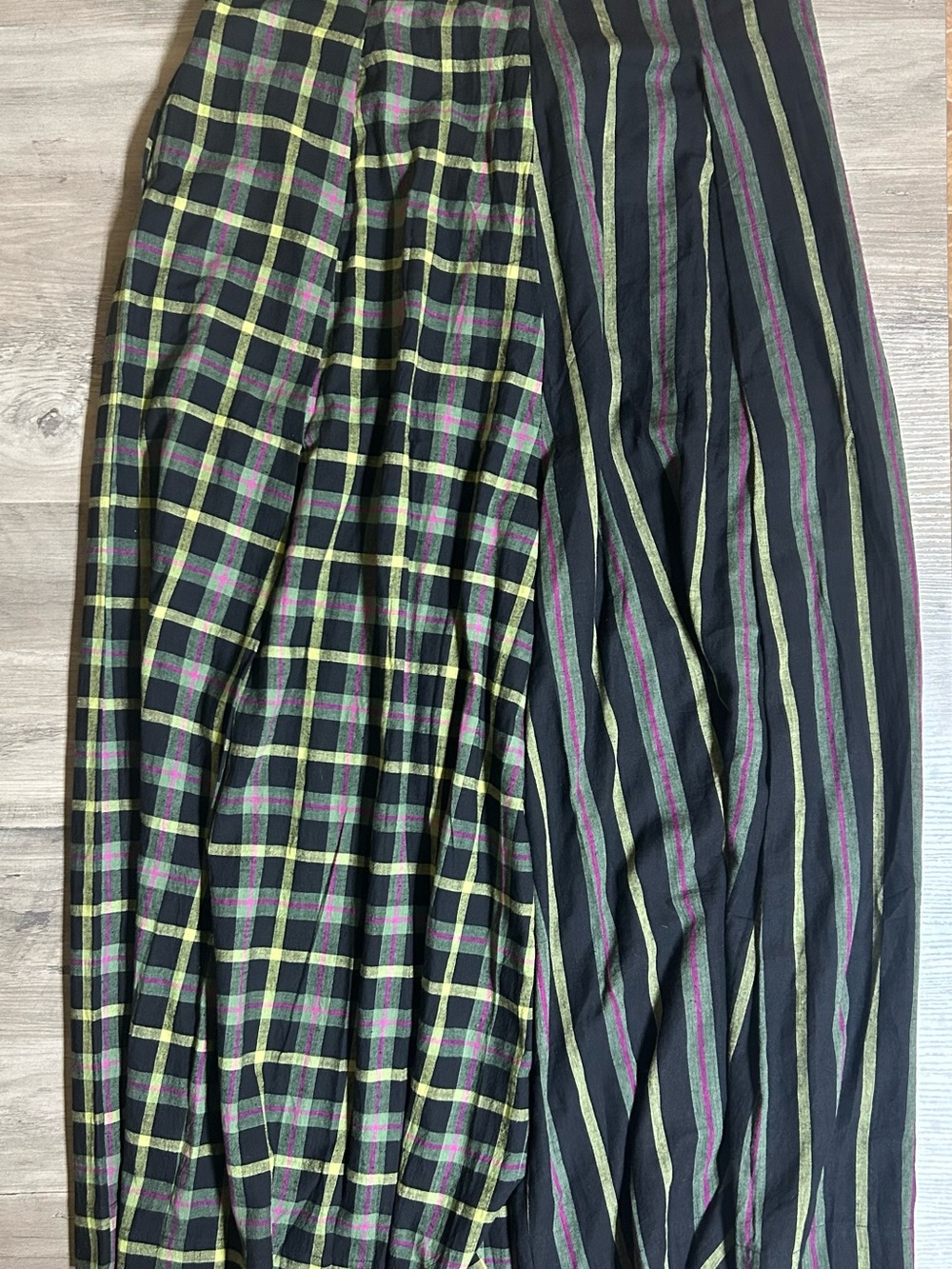 NWT RUJUTA SHETH FRIDA PANTS | STRIKE CHEX X STRIKE STRIPE - Picture 10 of 16